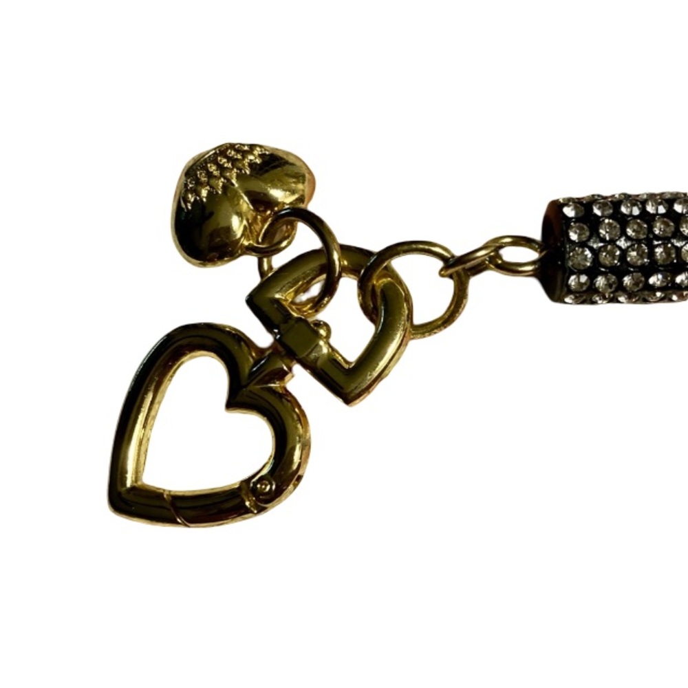 KeyChain Juicy Couture Pink Lipstick charm Bling - Picture 3 of 8